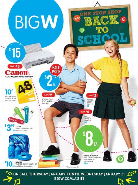 big w back to school catalog.